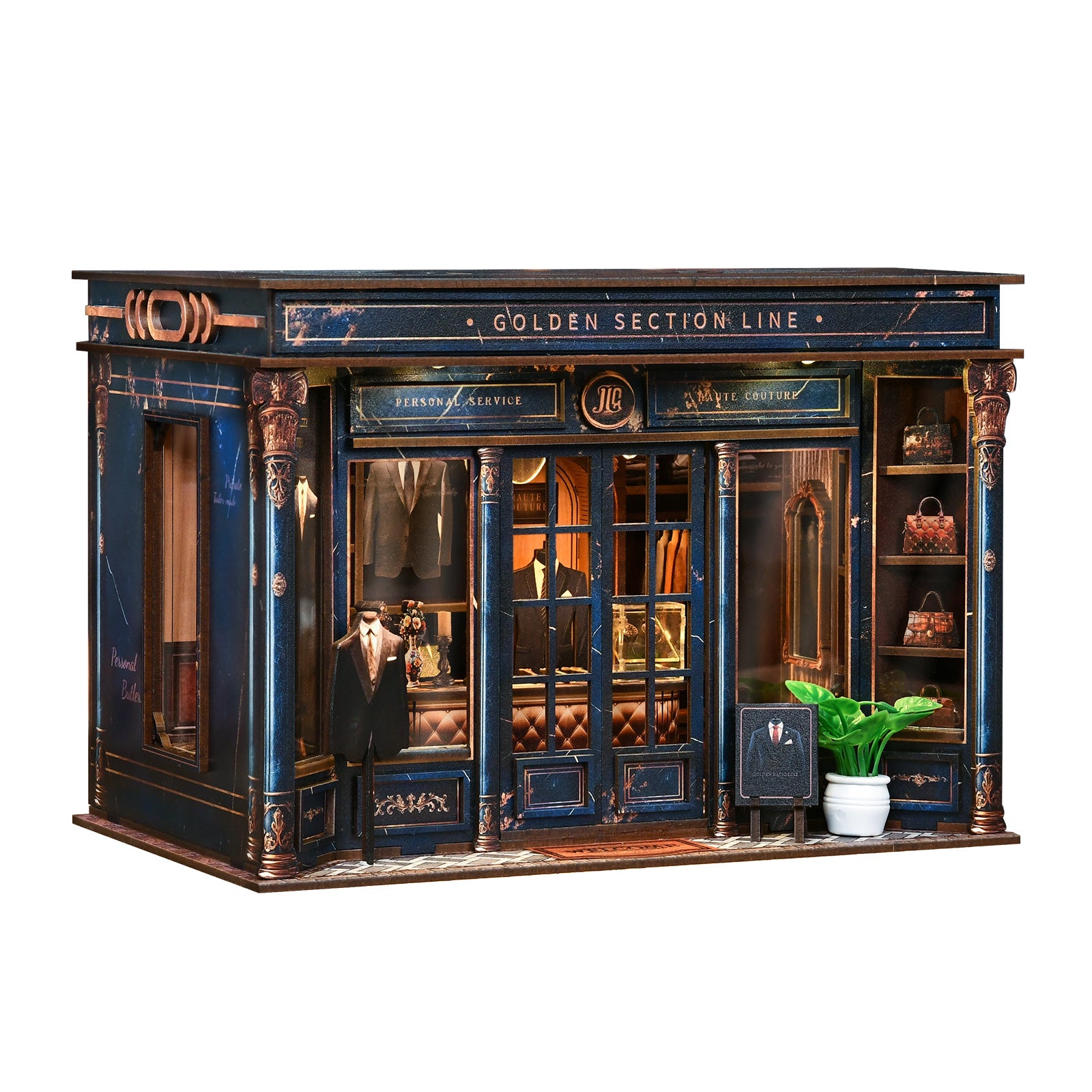 Miniatuur bouwpakket Golden Section Line – schuin rechts